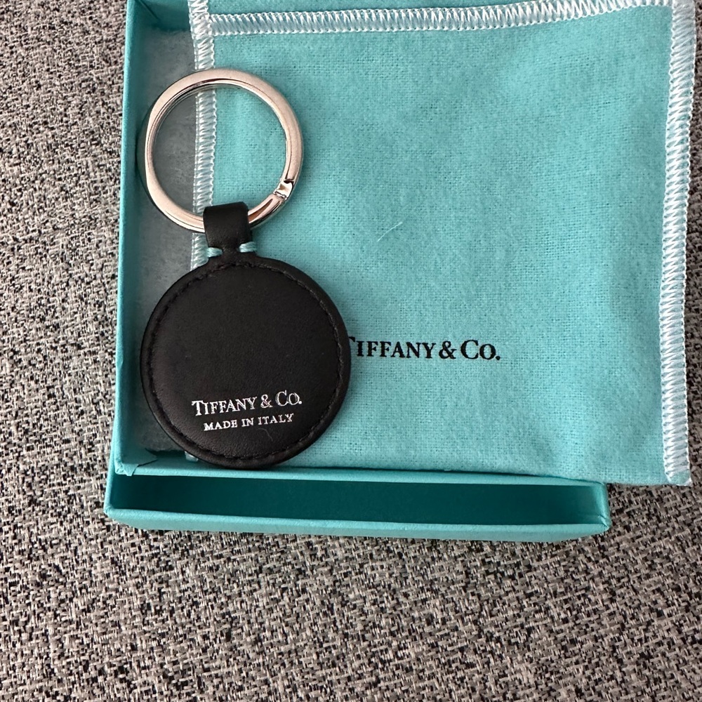 Tiffany leather key chain